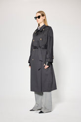 DOUBLE BREASTED CLOSING TRENCHCOAT